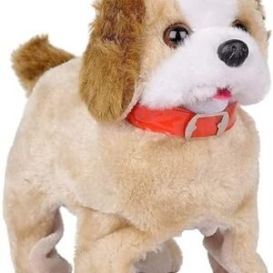 Battery Operated Jumping, Walking & Barking Puppy Toy  Soft & Interactive Dog Toy for Kids