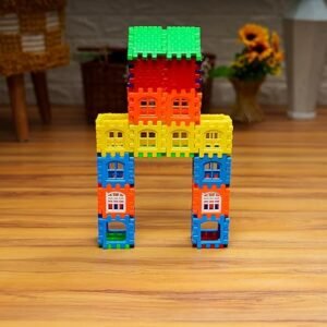 TODDLER’S BUDDY Construction Blocks | 100+ Interlocking Multi-Colour Pieces | Creative Building Toy for Kids | STEM Learning Blocks for Toddlers & Children (3+ Years)